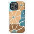 Custom Initials Abstract Flowers iPhone Case - V2